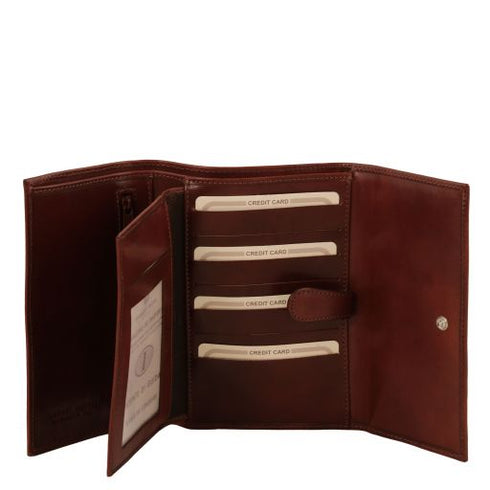Exclusive 4 fold leather wallet for women